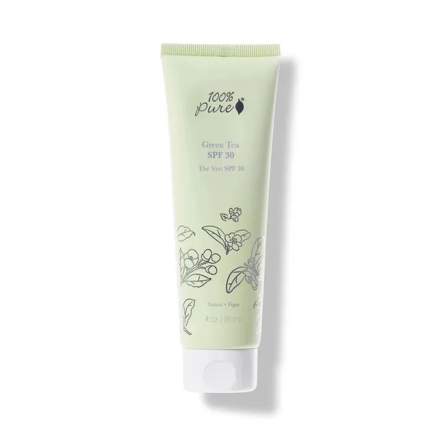 100-pure-skin-care-green-tea-spf-30-cr-me-solaire-th-vert image 1