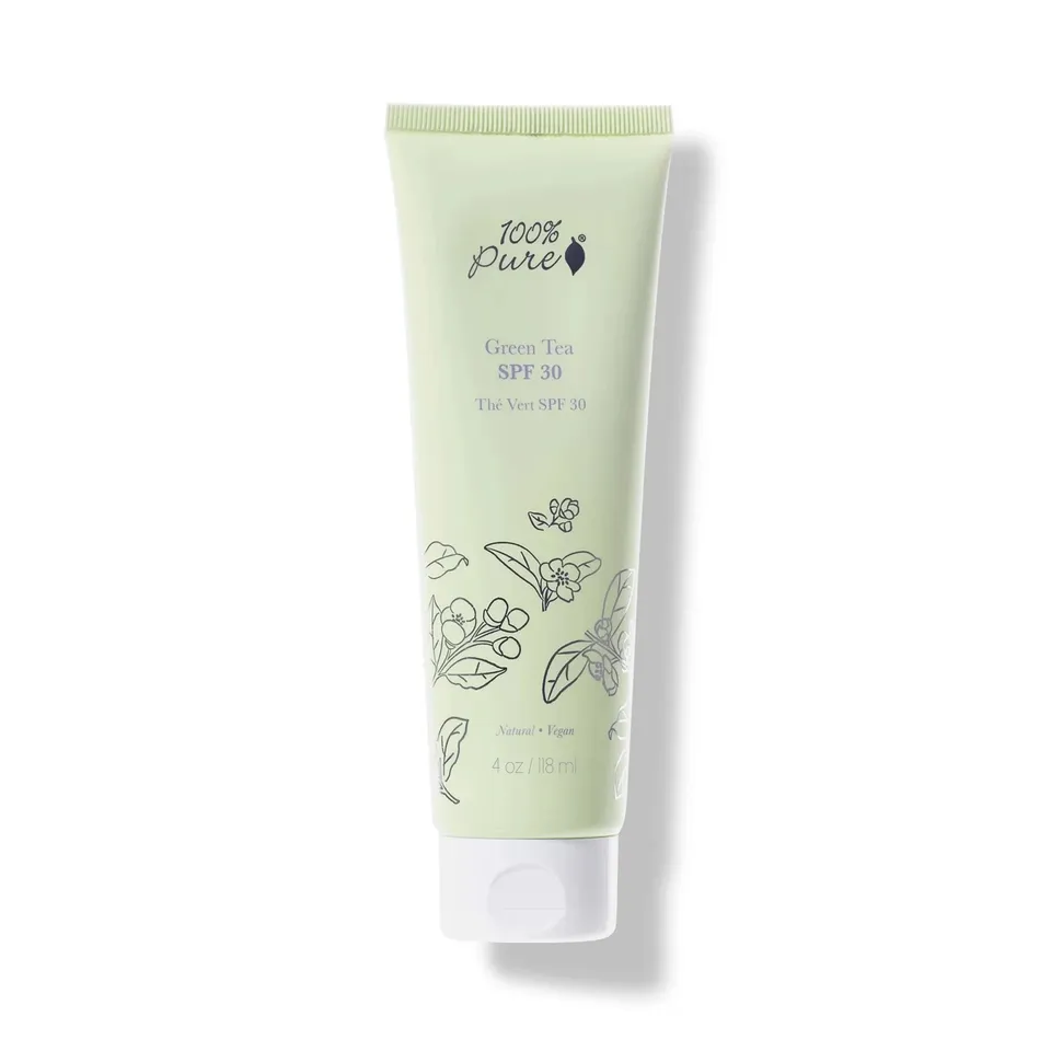 100-pure-skin-care-green-tea-spf-30-cr-me-solaire-th-vert image 1