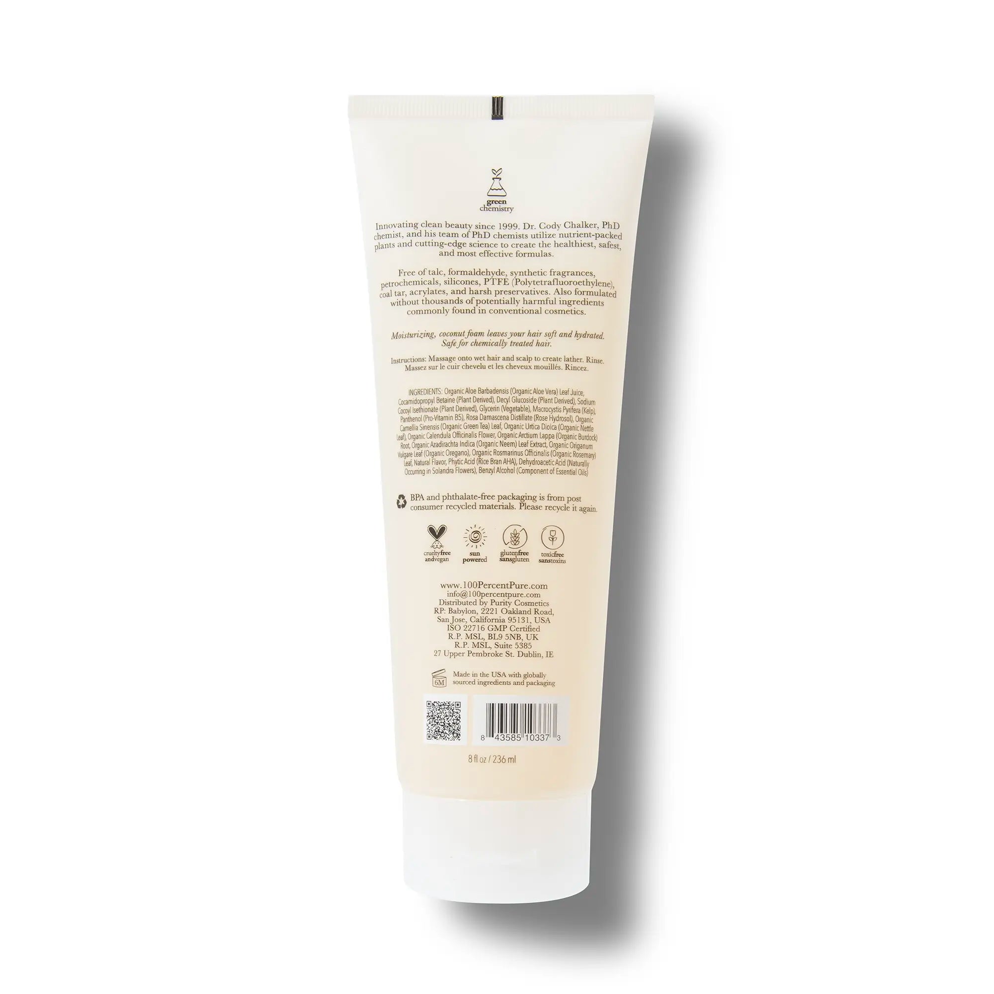 100-pure-hair-honey-and-virgin-coconut-restorative-shampoo-8-oz-coco image 2