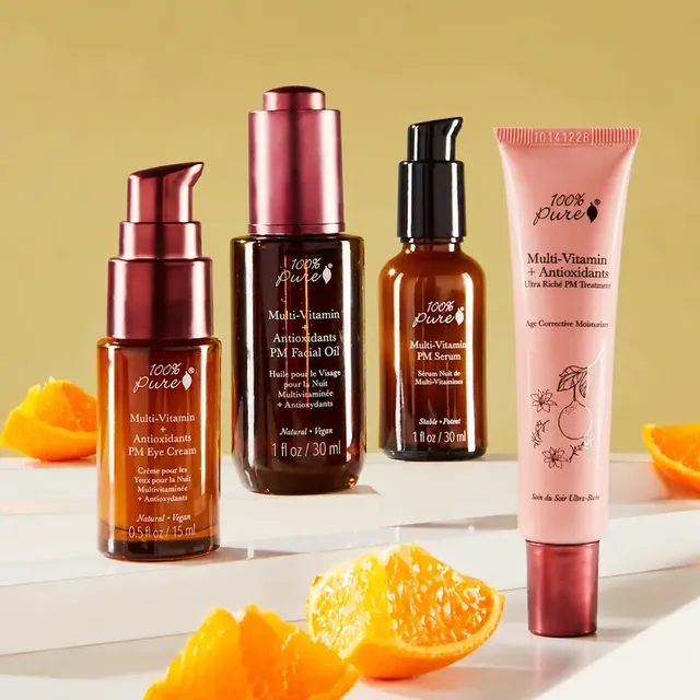 100-pure-gift-sets-multi-vitamin-skincare-coffret-nuit-4-soins image 1