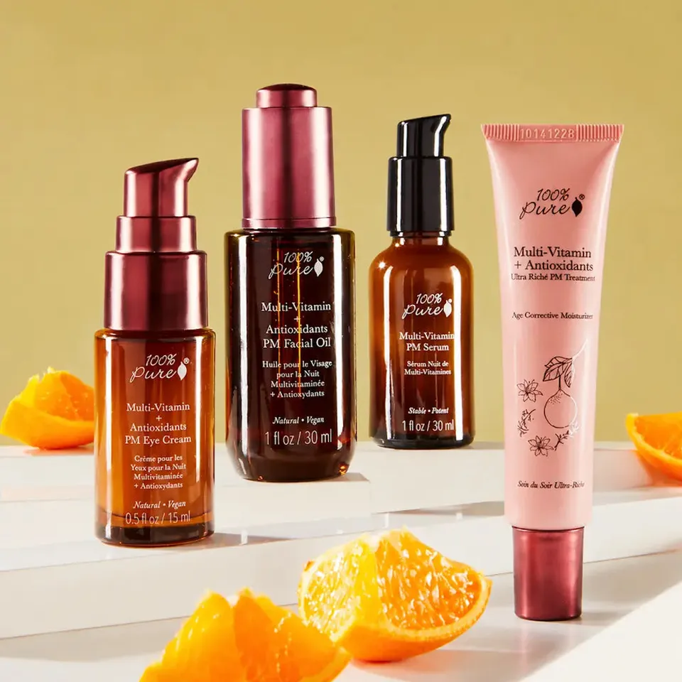 100-pure-gift-sets-multi-vitamin-skincare-coffret-nuit-4-soins image 1