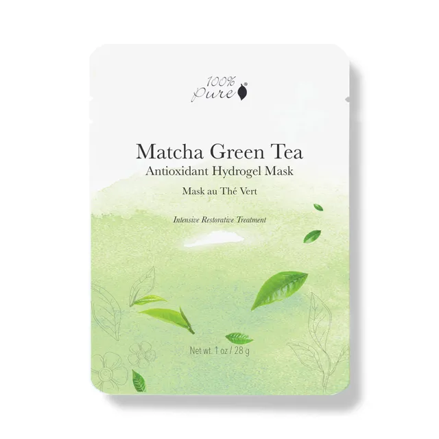 100-pure-matcha-green-tea-masque-hydrogel-th-vert-unidose image 1