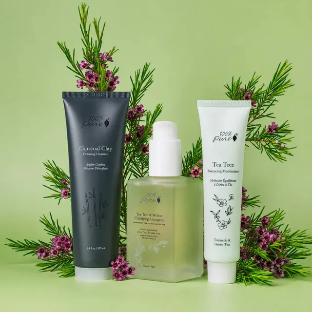 100-pure-gift-sets-clear-skin-routine-visage-peau-grasse image 1