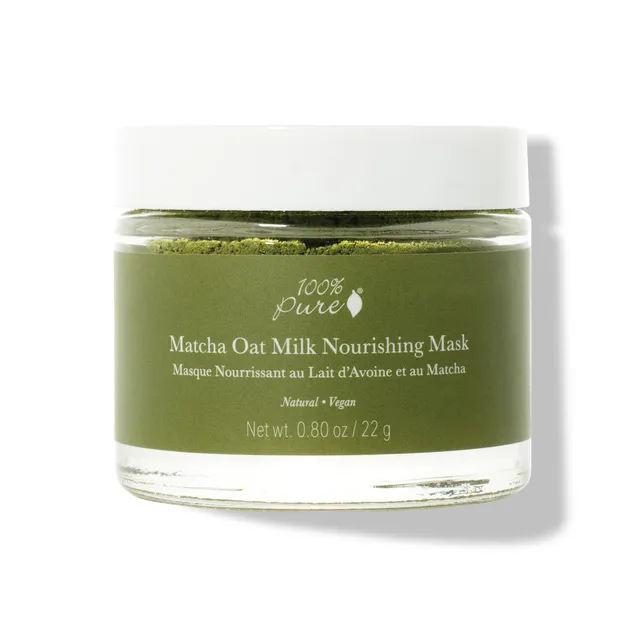 100-pure-matcha-oat-milk-masque-visage-avoine-nourrissant image 1