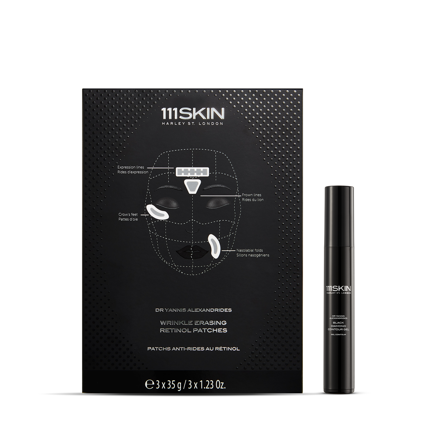 111skin-line-smoothing-duo-patch-r-tinol-gel-peptides image 1