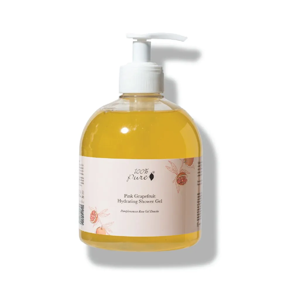 100-pure-body-pink-grapefruit-shower-gel-douche-pamplemousse image 1