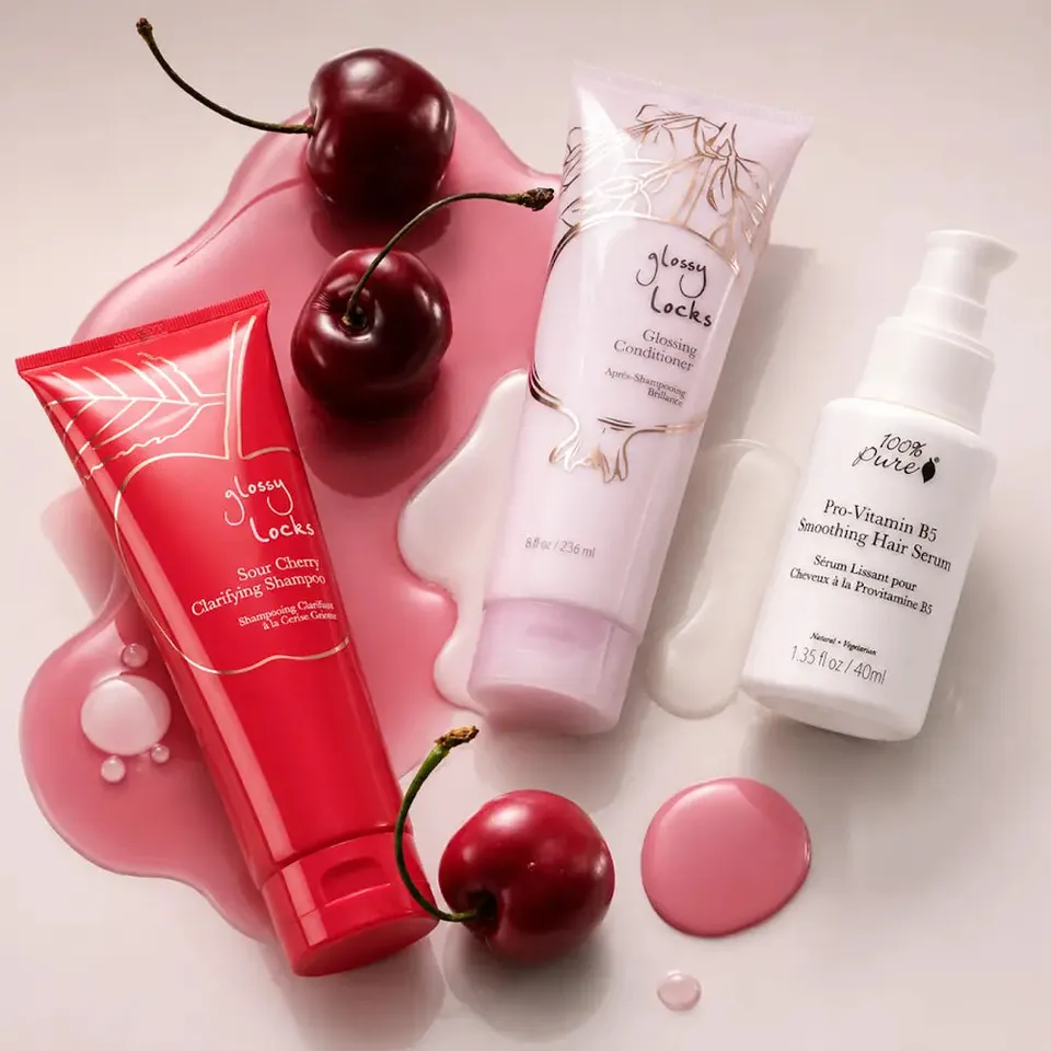 100-pure-cherry-on-top-coffret-cheveux-cerise-brillance image 1