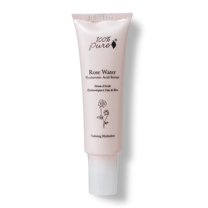 100-pure-rose-water-s-rum-visage-acide-hyaluronique-hydratant image 1