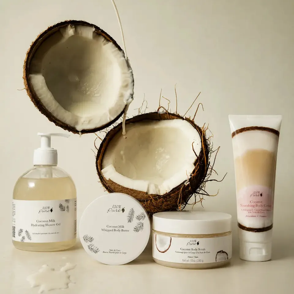 100-pure-coconut-dreams-coffret-corps-coco-4-soins-hydratant image 1