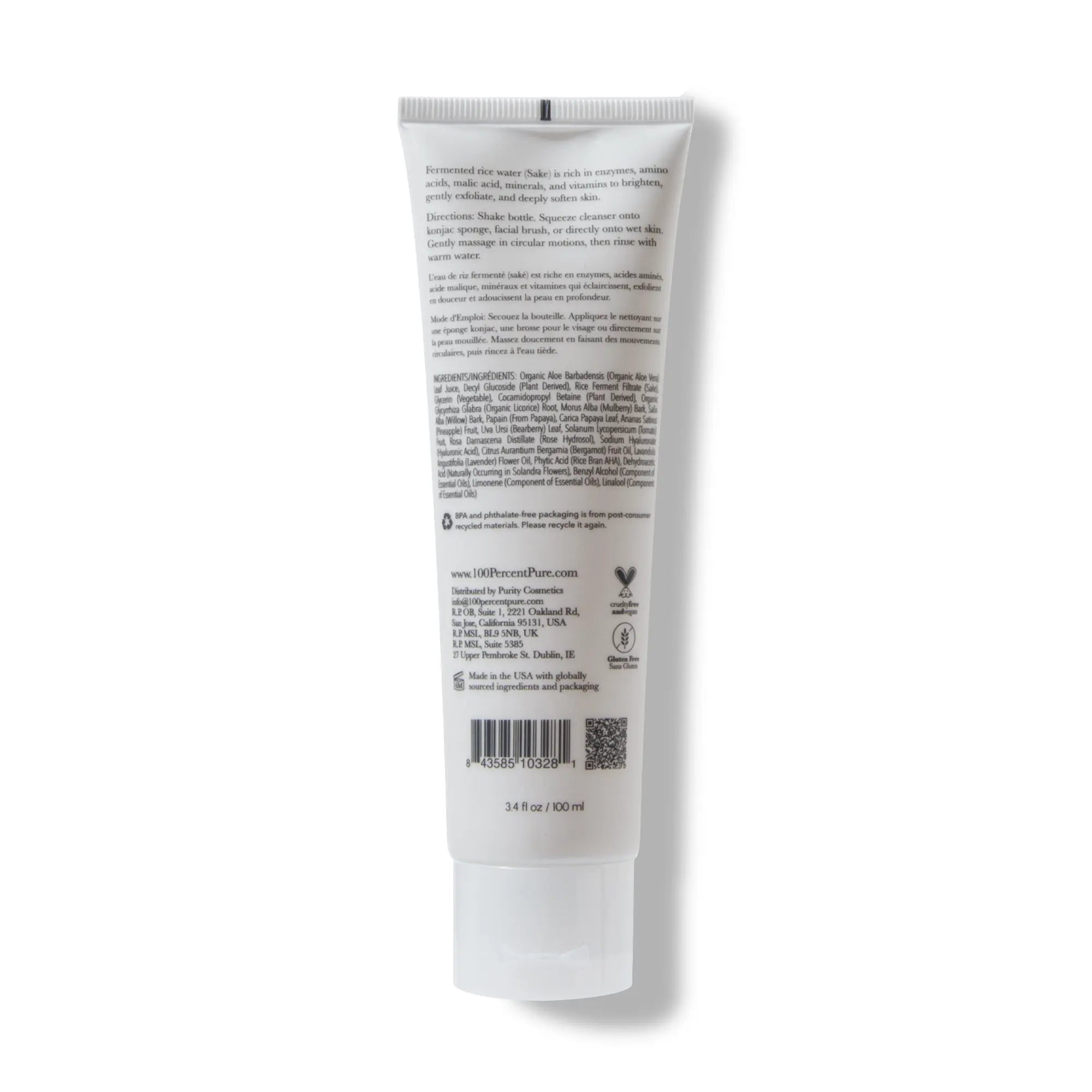 100-pure-skin-care-fermented-rice-water-cleanser-nettoyant-clat image 2