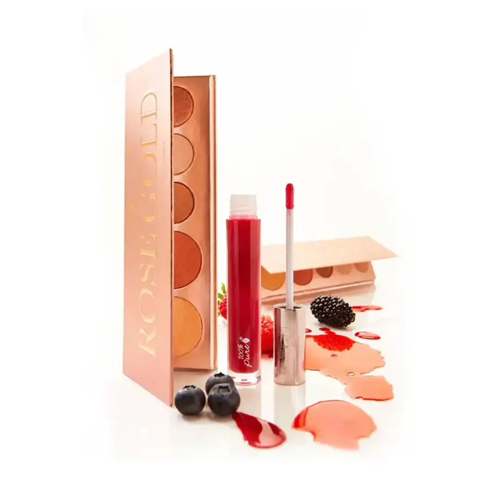 100-pure-ros-all-day-all-night-coffret-palette-gloss image 1