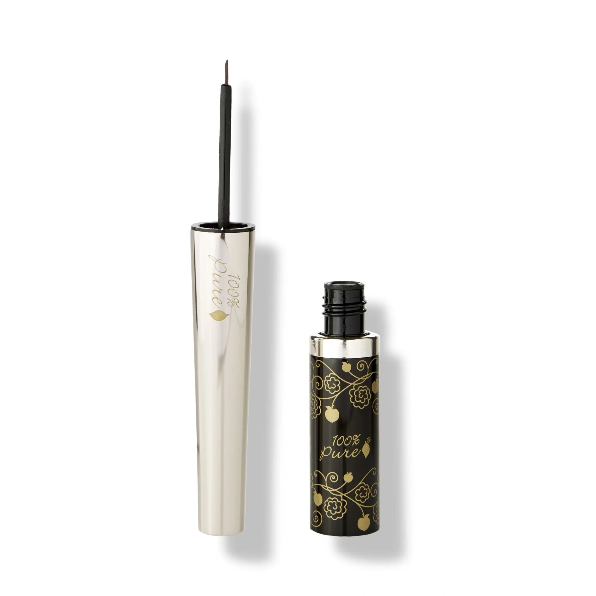 100-pure-eye-makeup-long-last-liquid-eye-liner-noir-black-tea image 3