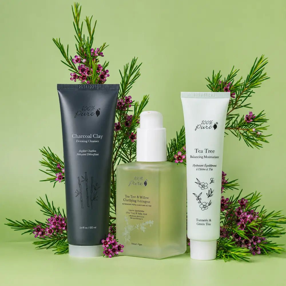 100-pure-gift-sets-clear-skin-routine-visage-peau-grasse image 1