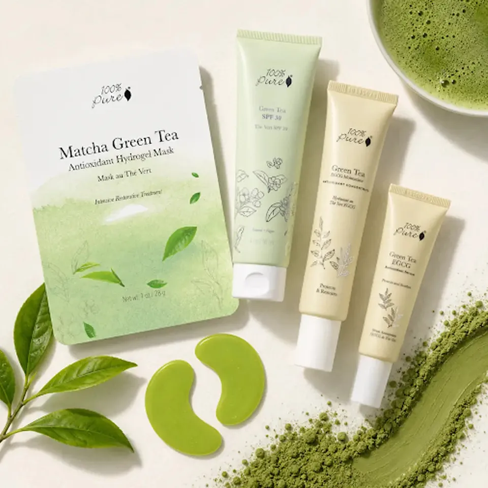100-pure-green-tea-ceremony-coffret-visage-th-vert image 1