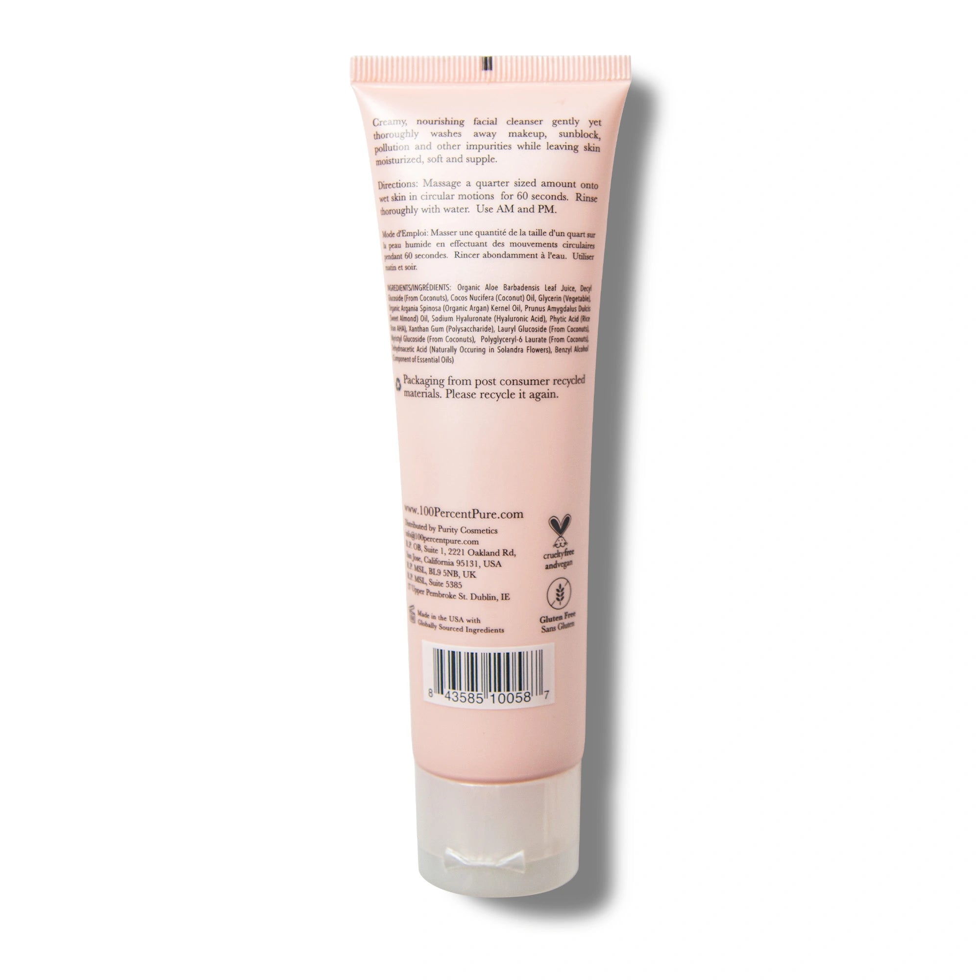 100-pure-argan-oil-creamy-nettoyant-cr-me-peau-s-che image 2