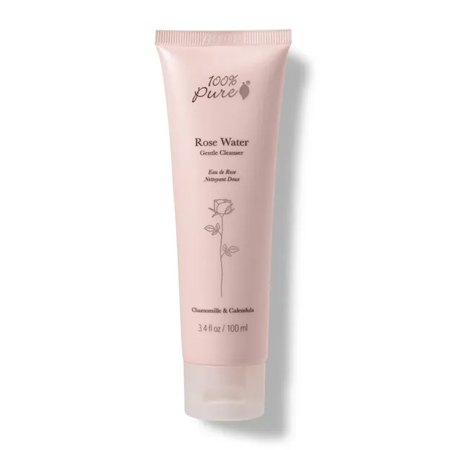 100-pure-rose-water-nettoyant-visage-doux-hydratant image 1