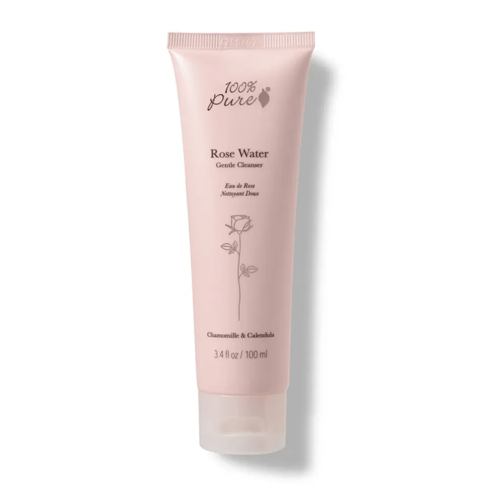 100-pure-rose-water-nettoyant-visage-doux-hydratant image 1