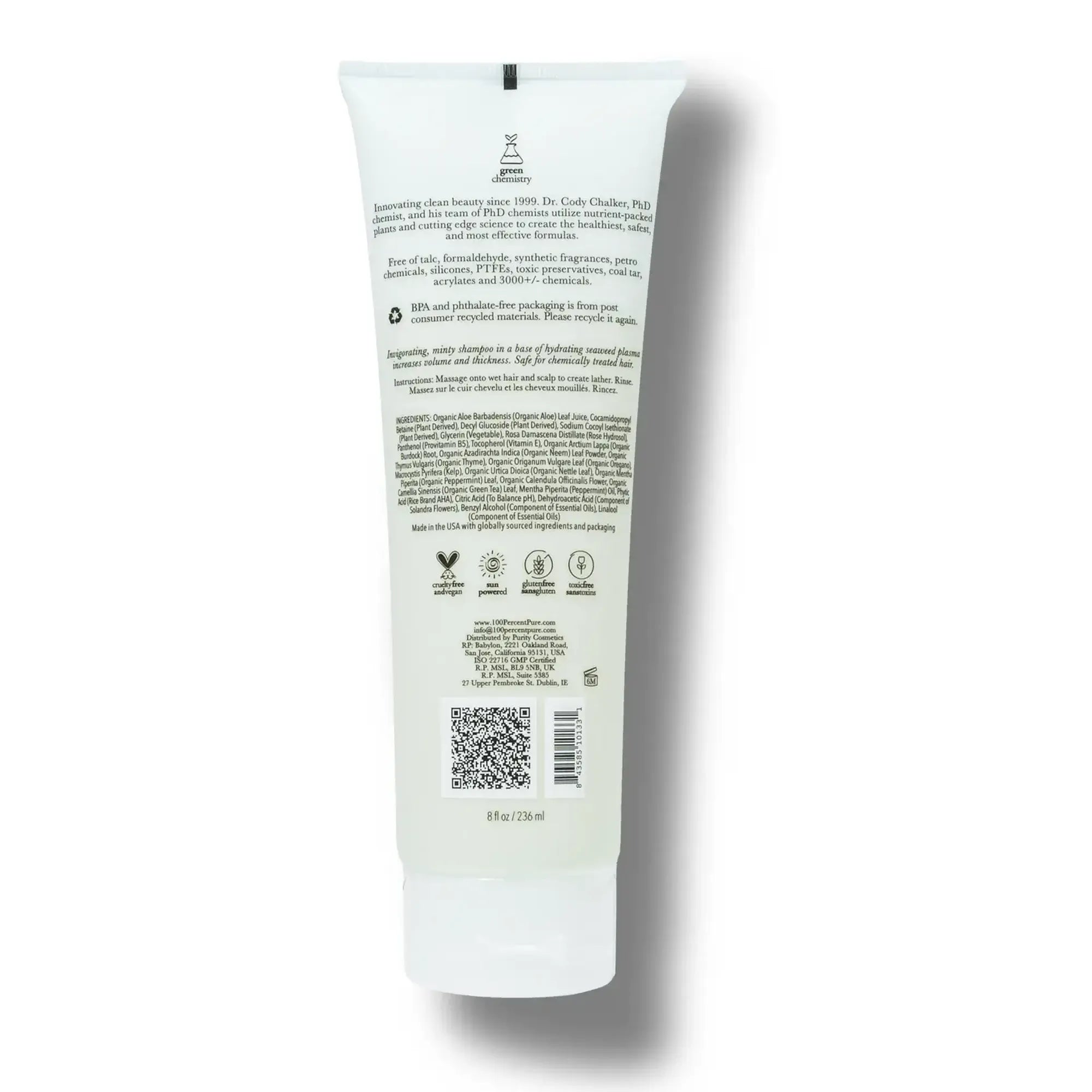 100-pure-hair-kelp-and-mint-shampooing-volumateur-13-oz image 2