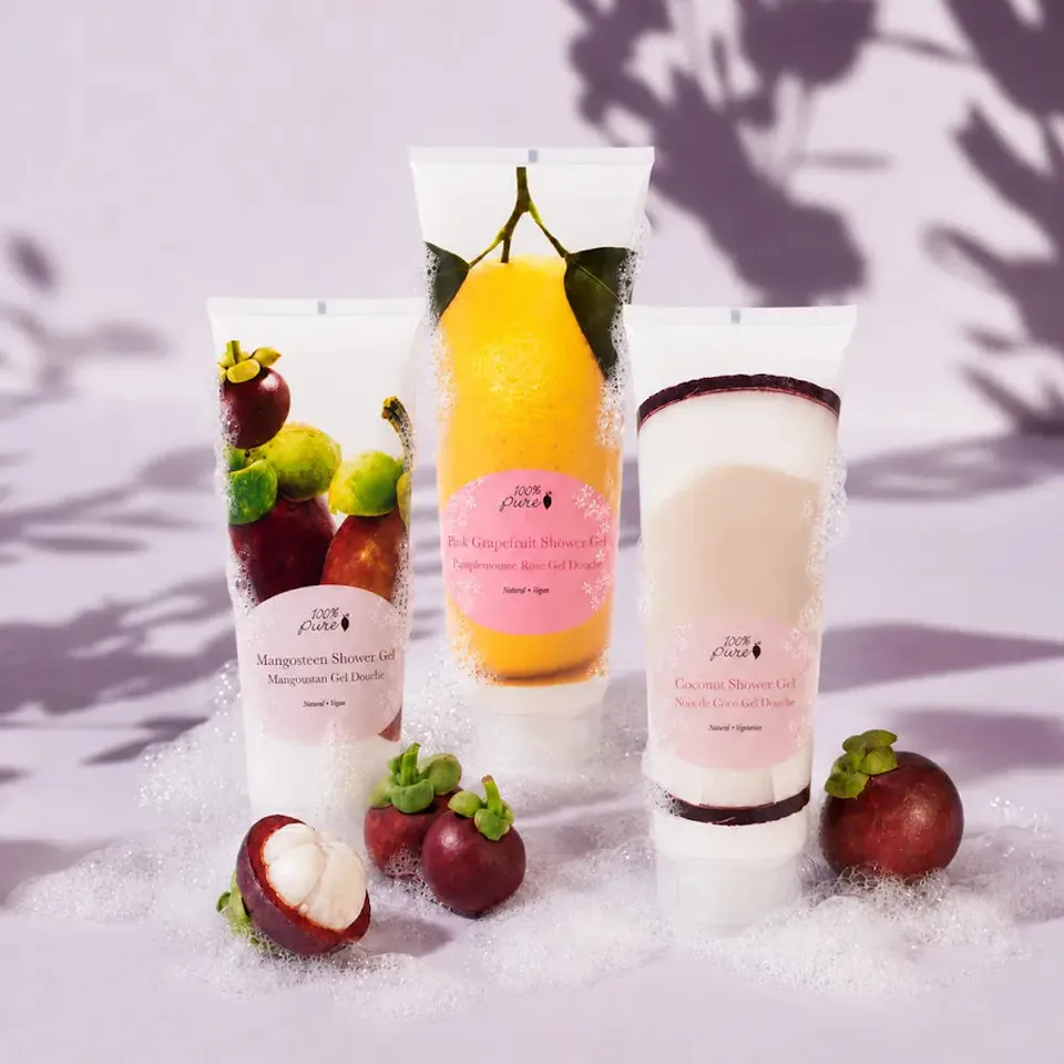 100-pure-tropical-foam-trio-gel-douche-3-parfums image 1