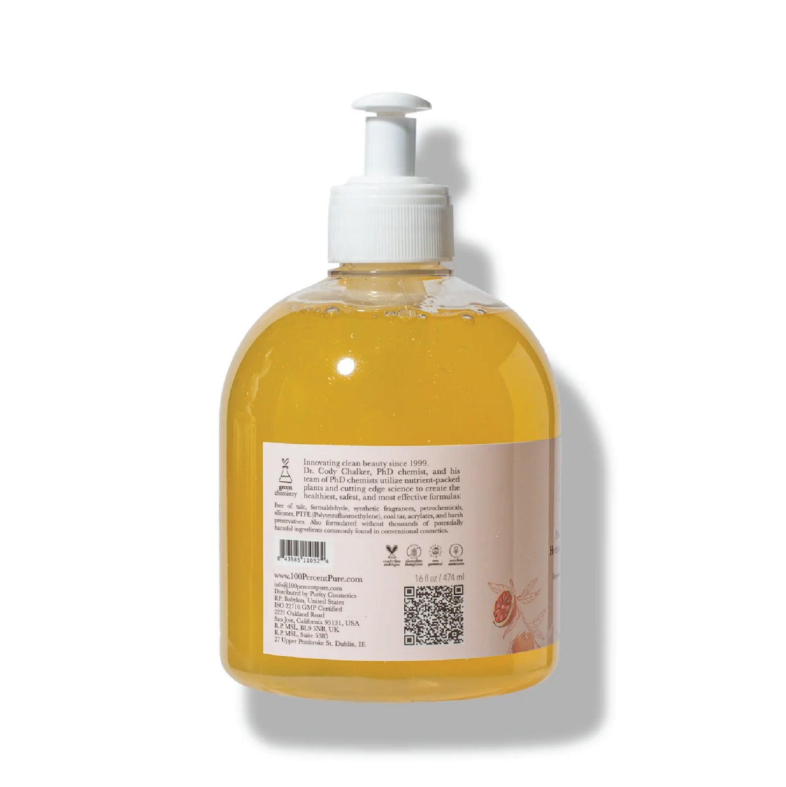 100-pure-body-pink-grapefruit-shower-gel-douche-pamplemousse image 2