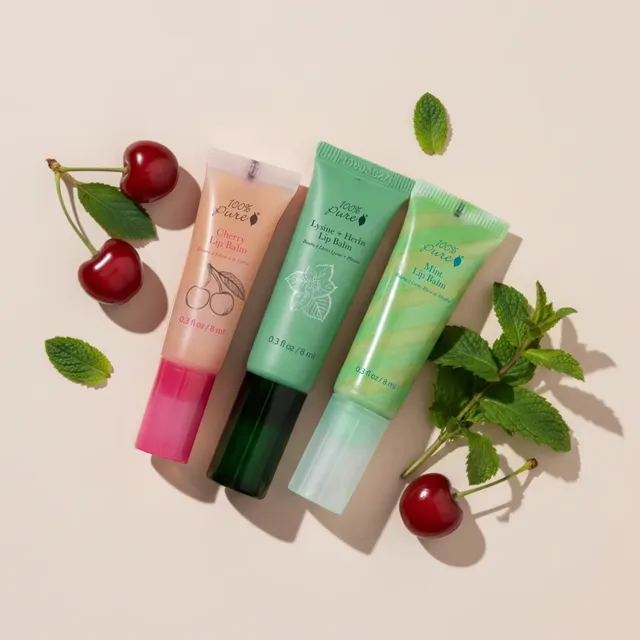 100-pure-moisturizing-lip-trio-baume-levres-menthe image 1