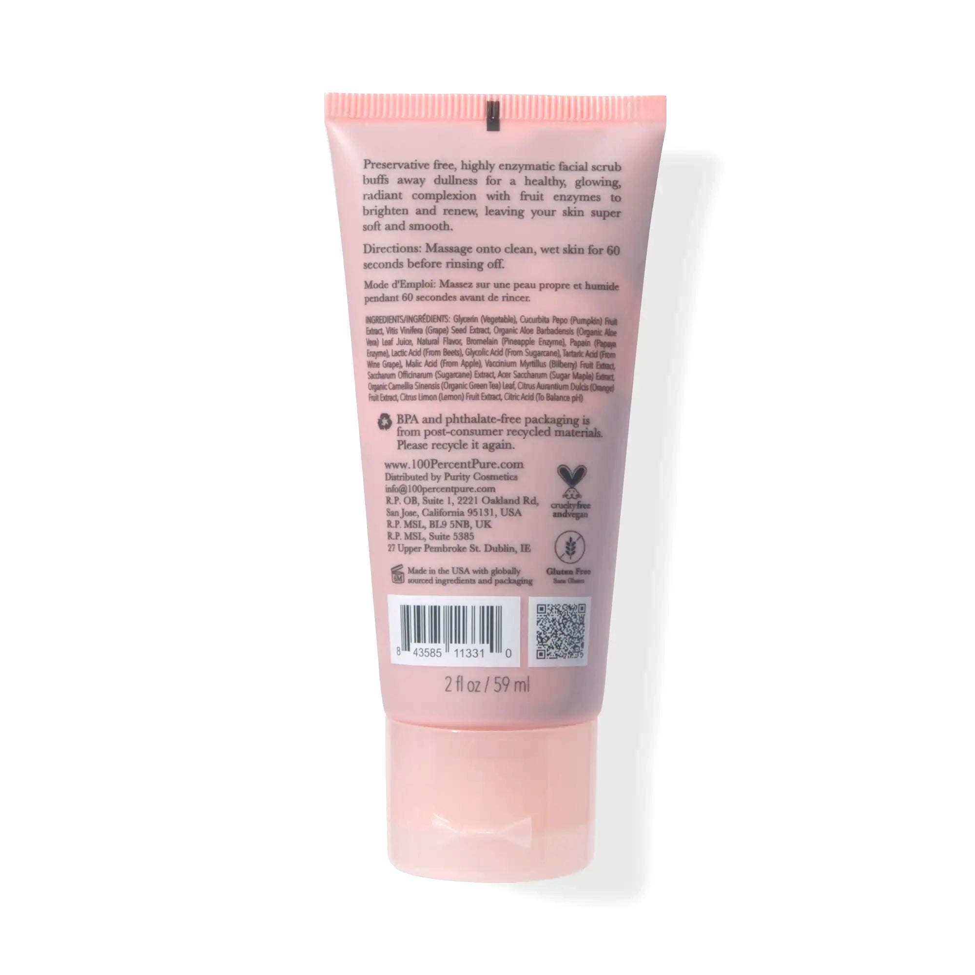 100-pure-skin-care-pumpkin-enzyme-smoothing-scrub-gommage-visage-citrouille image 2