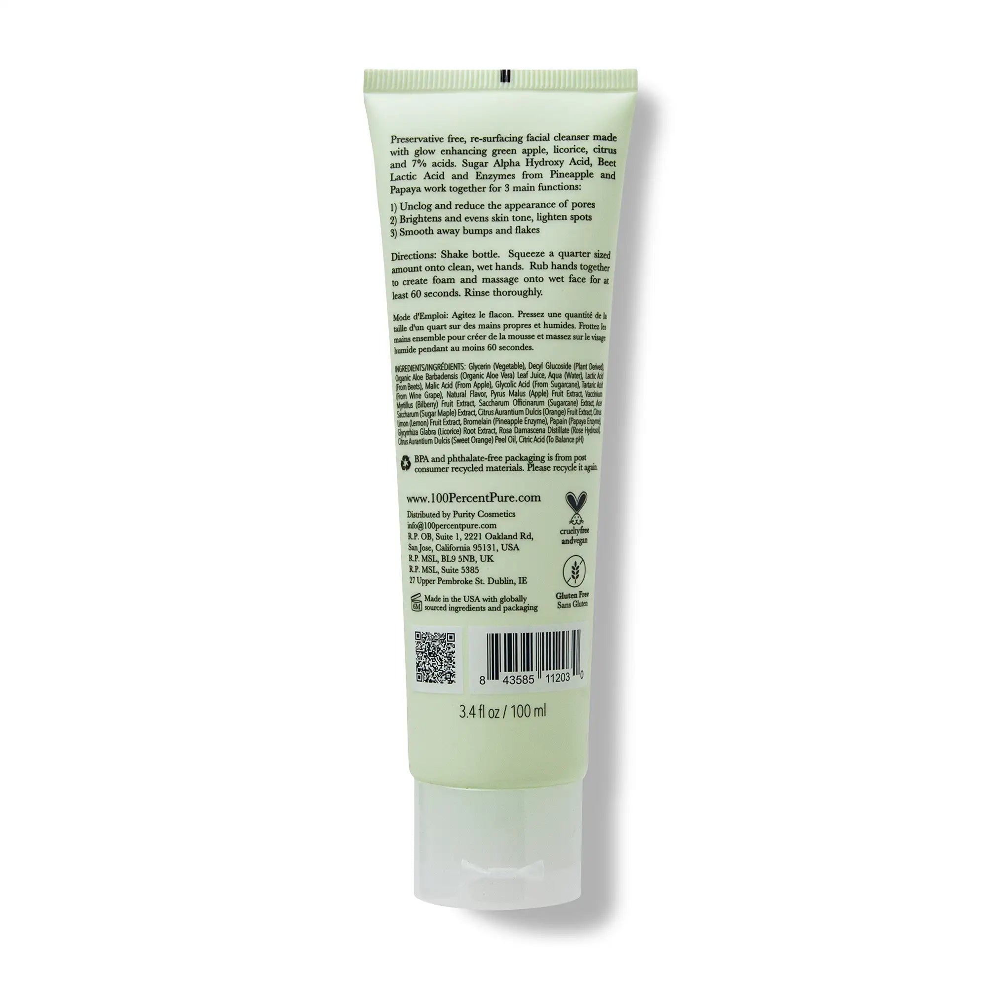 100-pure-apple-enzyme-nettoyant-visage-exfoliant-clat image 2
