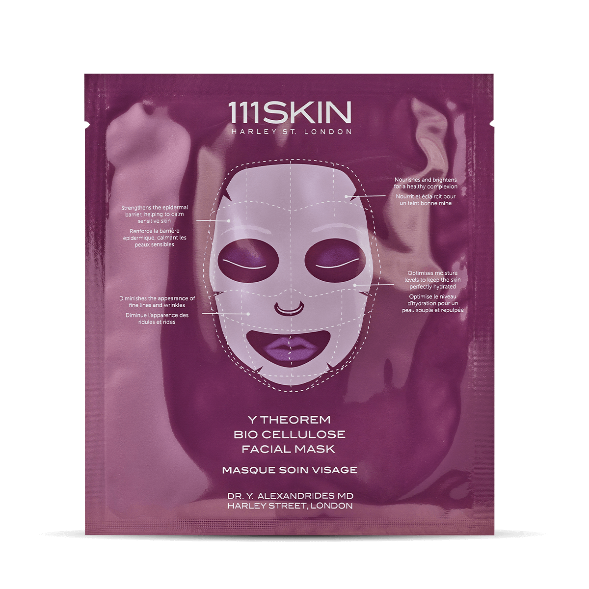 111skin-treatment-masque-visage-bio-cellulose-5-pi-ces-clat image 1