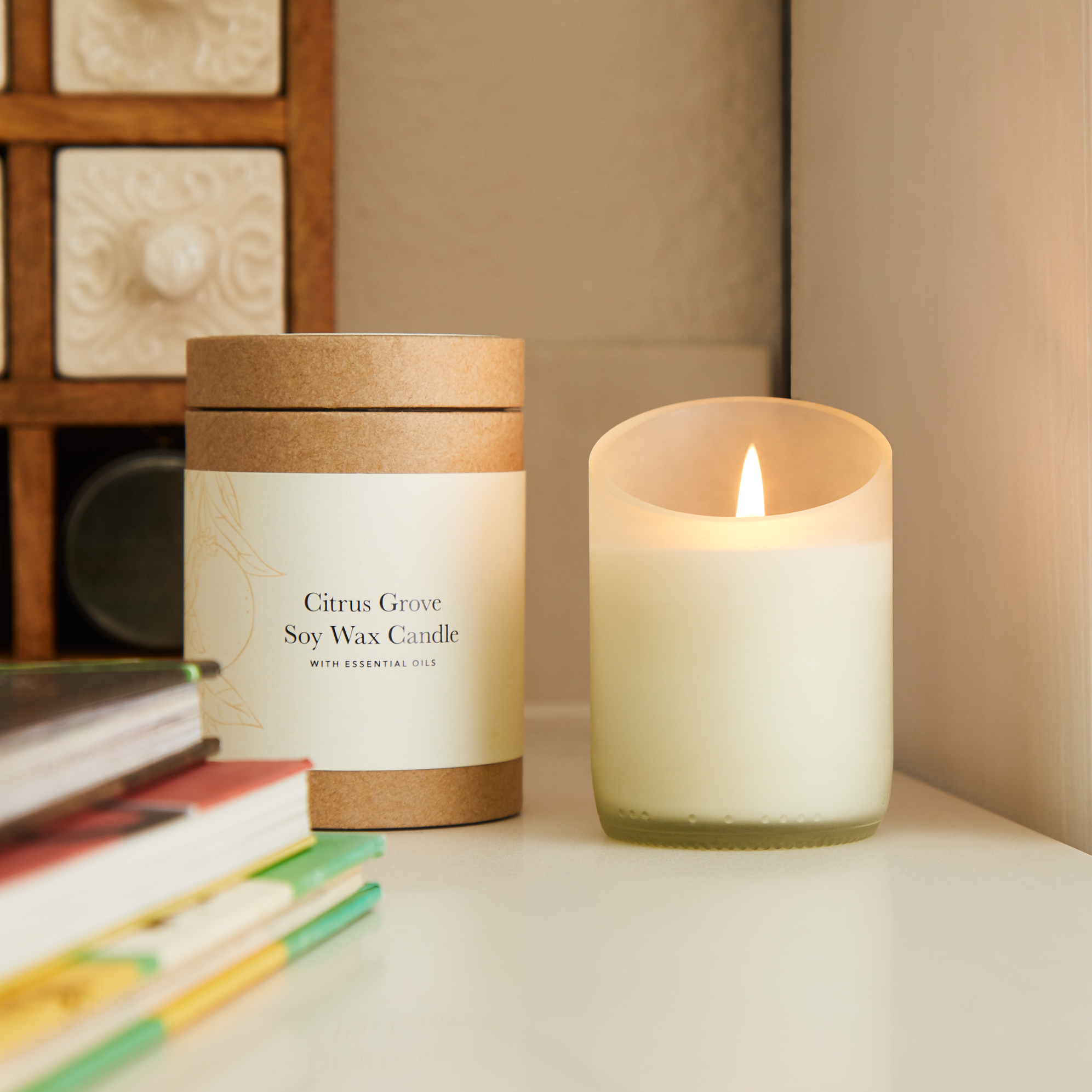 100-pure-body-citrus-grove-soy-wax-candle-bougie-7-oz-agrumes image 2