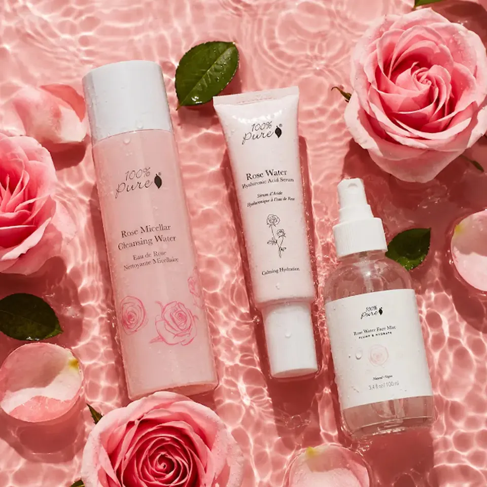 100-pure-everything-coming-up-roses-coffret-soin-rose image 1