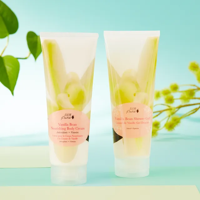100-pure-vanilla-bean-shower-gel-body-cream-duo-vanille image 1