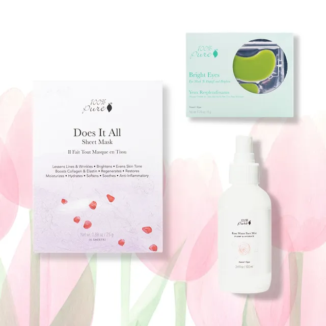 100-pure-get-up-glow-trio-2022-coffret-visage-eclat image 1