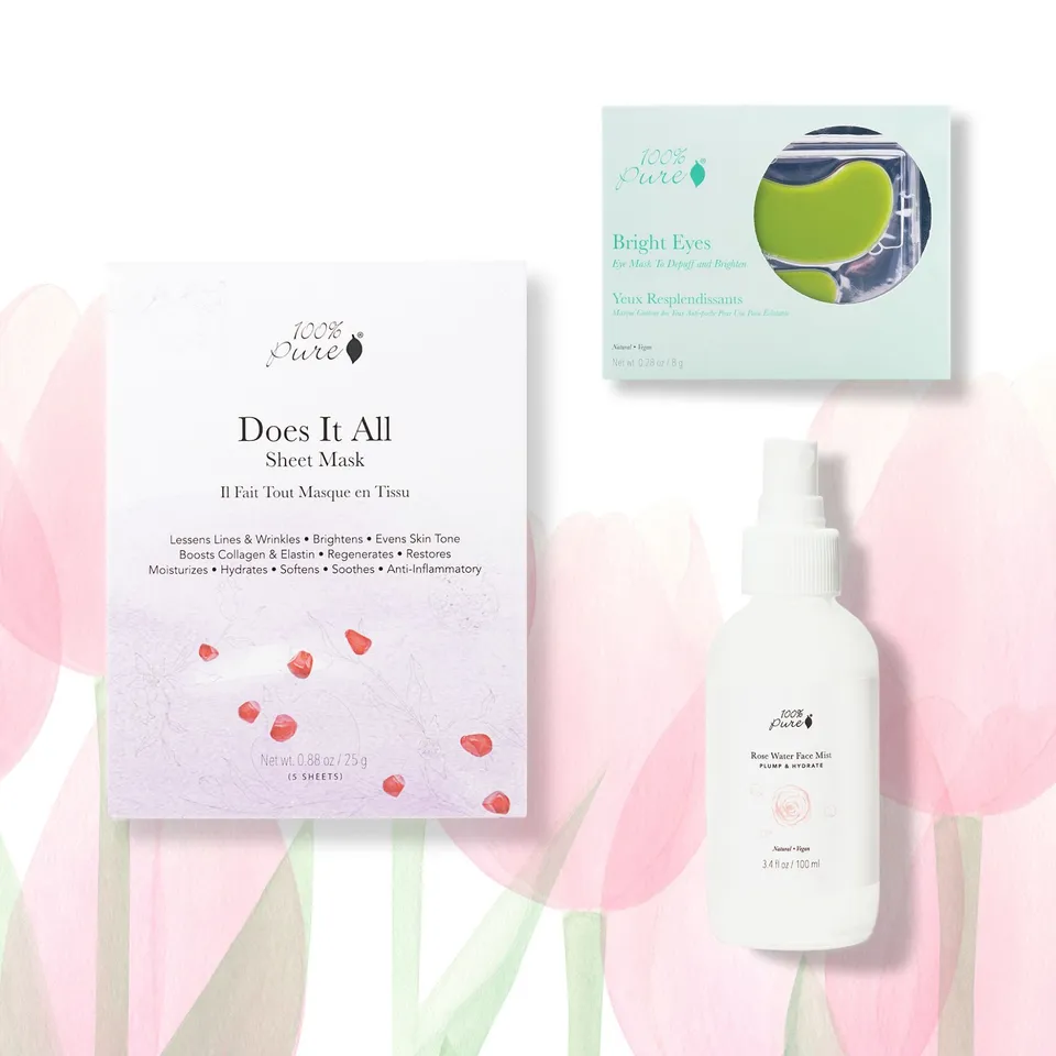 100-pure-get-up-glow-trio-2022-coffret-visage-eclat image 1